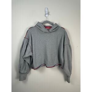 Free People FP Movement Wandering Soul Reversible Hoodie Medium Terry Striped